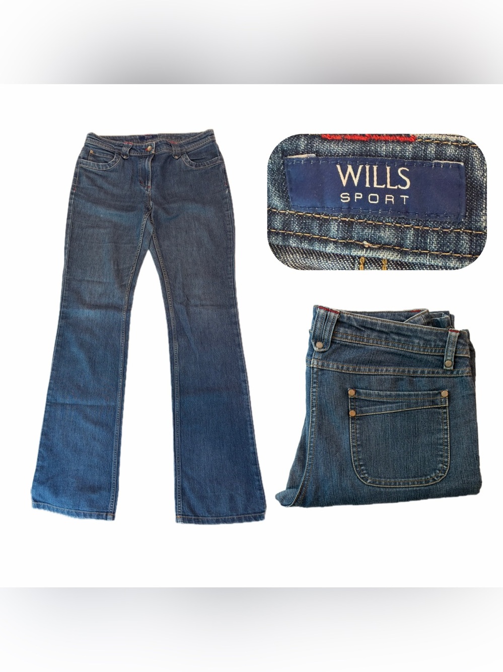 Women's Straight Leg Jeans in Dark Blue